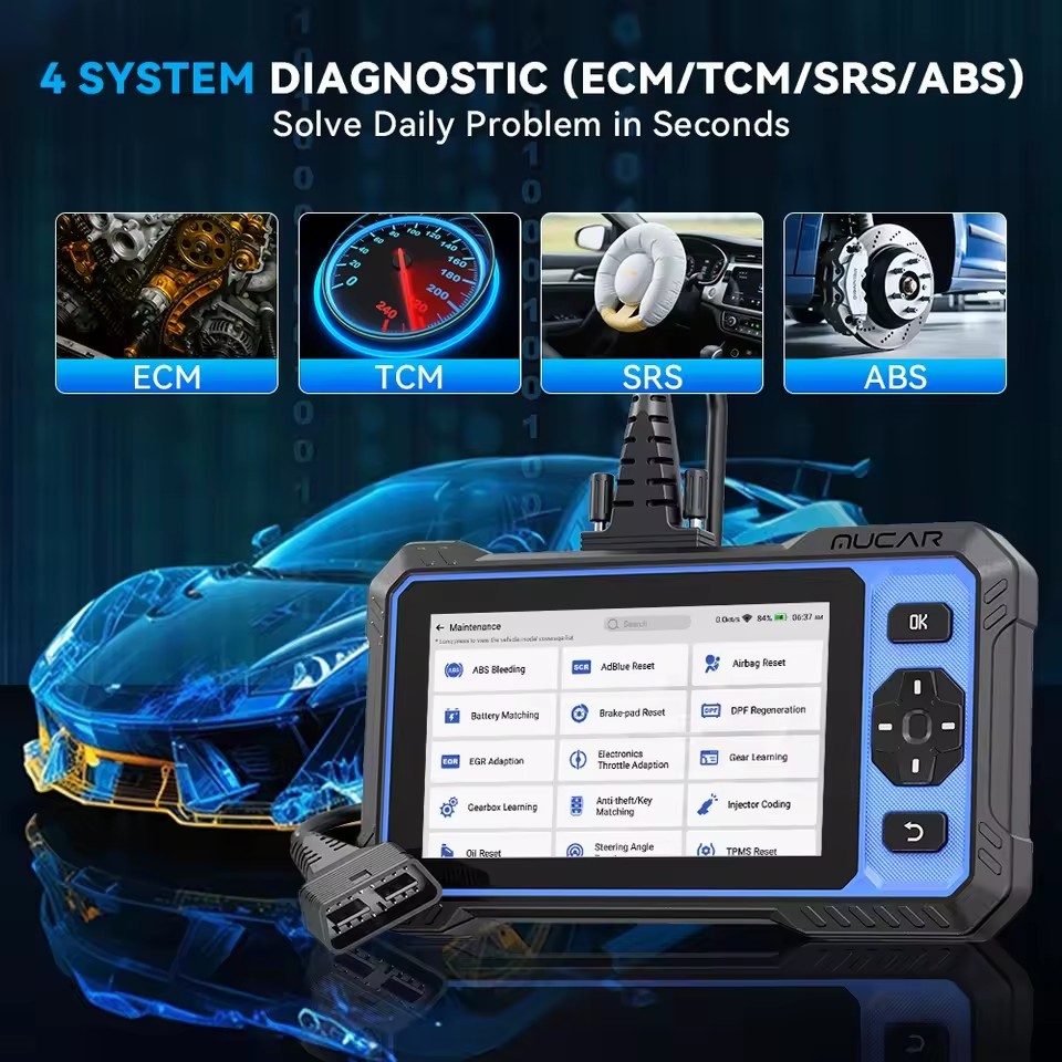 THINKCAR MUCAR 632 Bidirectional Automotive Tools Life Free Obd2 Scanner CANFD 15 Reset 4 System Diagnostic Auto OBD Scanners