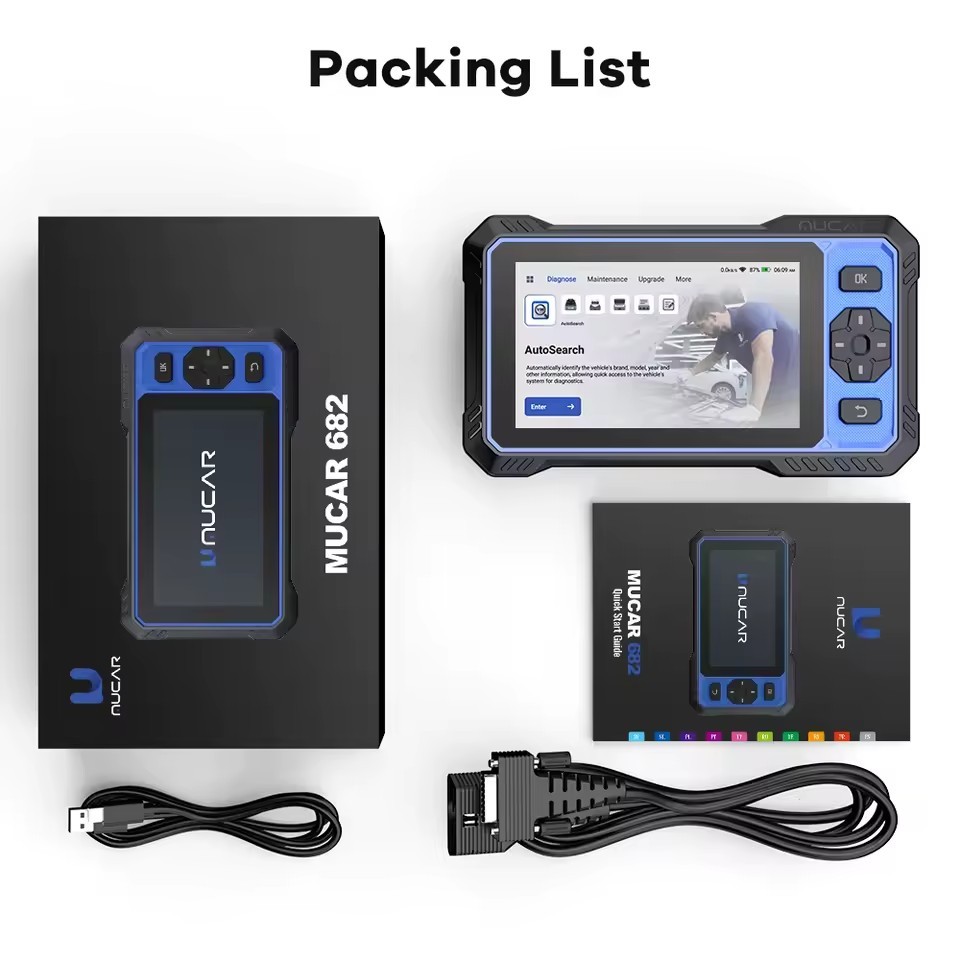 THINKCAR MUCAR 682 Professional Car Diagnostic Tool CANFD Bidirectional ECU Coding 20 Resets Full System Life Free Obd2 Scanner