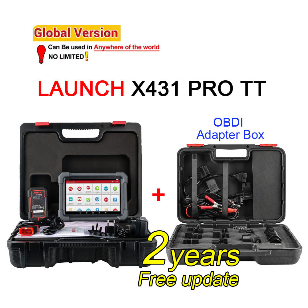 LAUNCH X431 PRO TT 8 inch Car Diagnostic Tool DBSCar VII Connector 37+ Reset Bi-directional ECU Online Coding CANFD Key IMMO