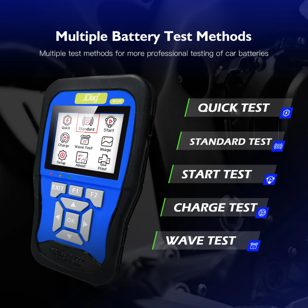 JDiag M100 Motorcycle Diagnostic Scanner Moto Fault Diagnostic Tool Motorbike Code Reader For KTM Yamaha Kawasaki Suzuki Honda