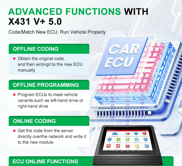 LAUNCH X431 V+ V5.0 X-431 PRO3 V+ 10" Diagnostic Tools Car Auto OBD2 Scanner Mechanical Workshop Automotive Diagnost 2 Years Free Update