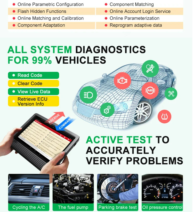 LAUNCH X431 V+ V5.0 X-431 PRO3 V+ 10" Diagnostic Tools Car Auto OBD2 Scanner Mechanical Workshop Automotive Diagnost 2 Years Free Update
