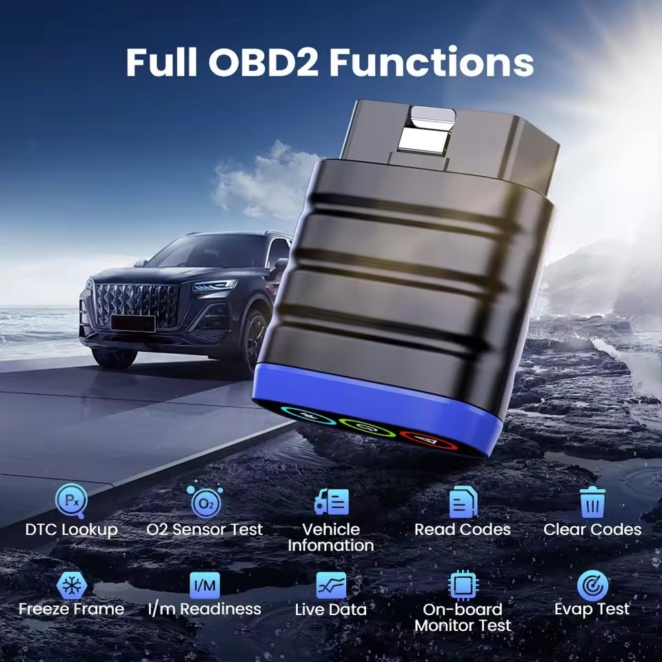MUCAR BT200 Lite OBD2 Scanner, All System Diagnostic Tool for iOS Android, Check Engine Auto Code Reader for 30 Car Brands