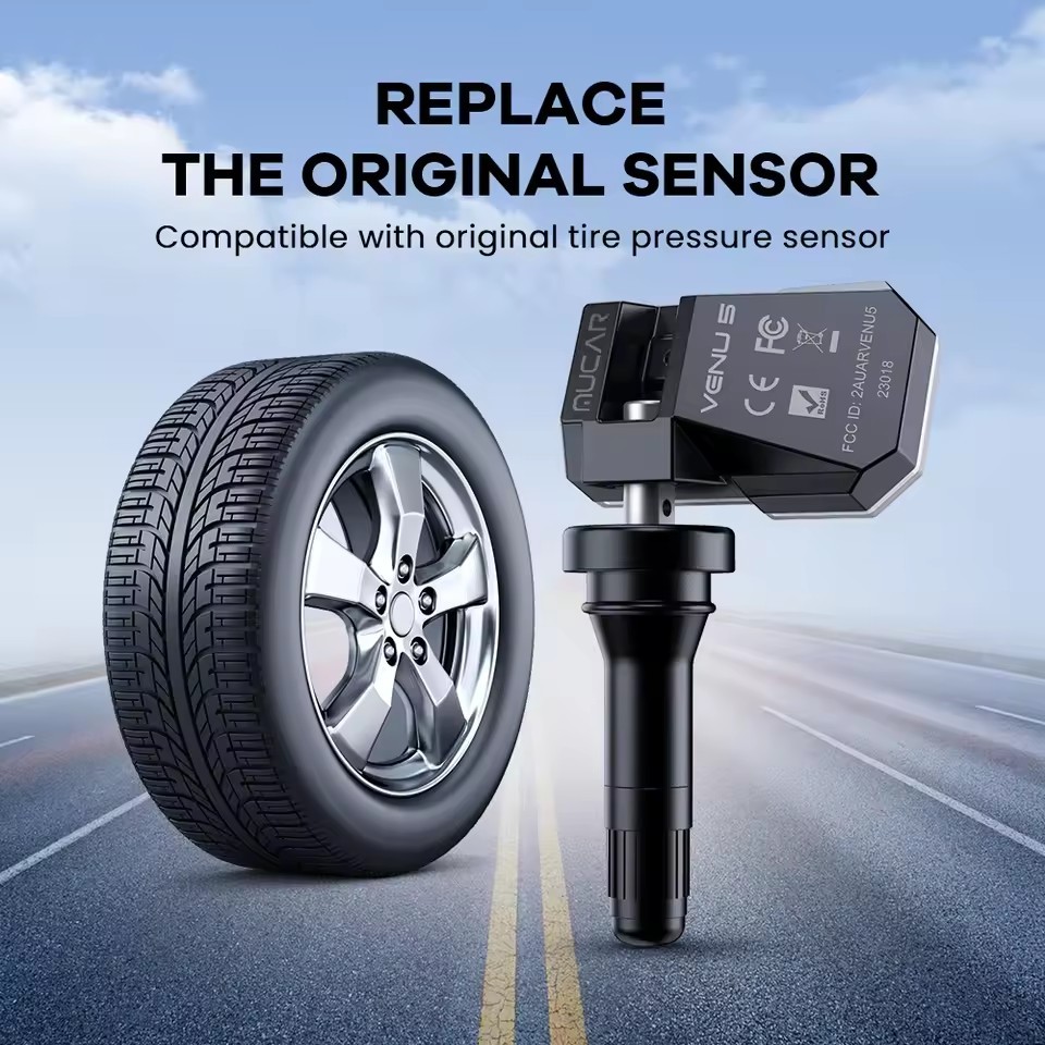 4pcs/set MUCAR VENU 5 TPMS Sensor Car Tire Pressure Monitor Tester 315MHz&433MHz Tire Repair Tool Learning/ Activate/Programming