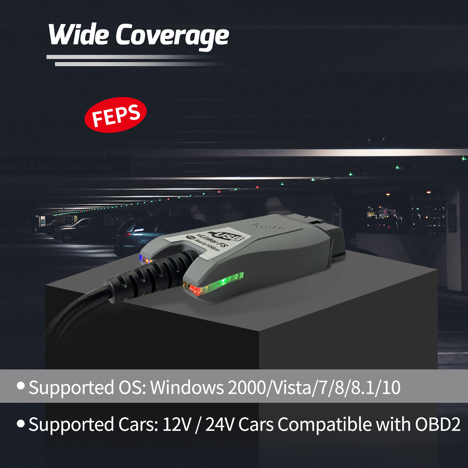 Vgate Vlinker FS ELM327 USB OBD2 Car Diagnostic Tool for Ford FORScan OBD2 Automotive Scanner MS/HS CAN for Mazda PK OBDLink EX