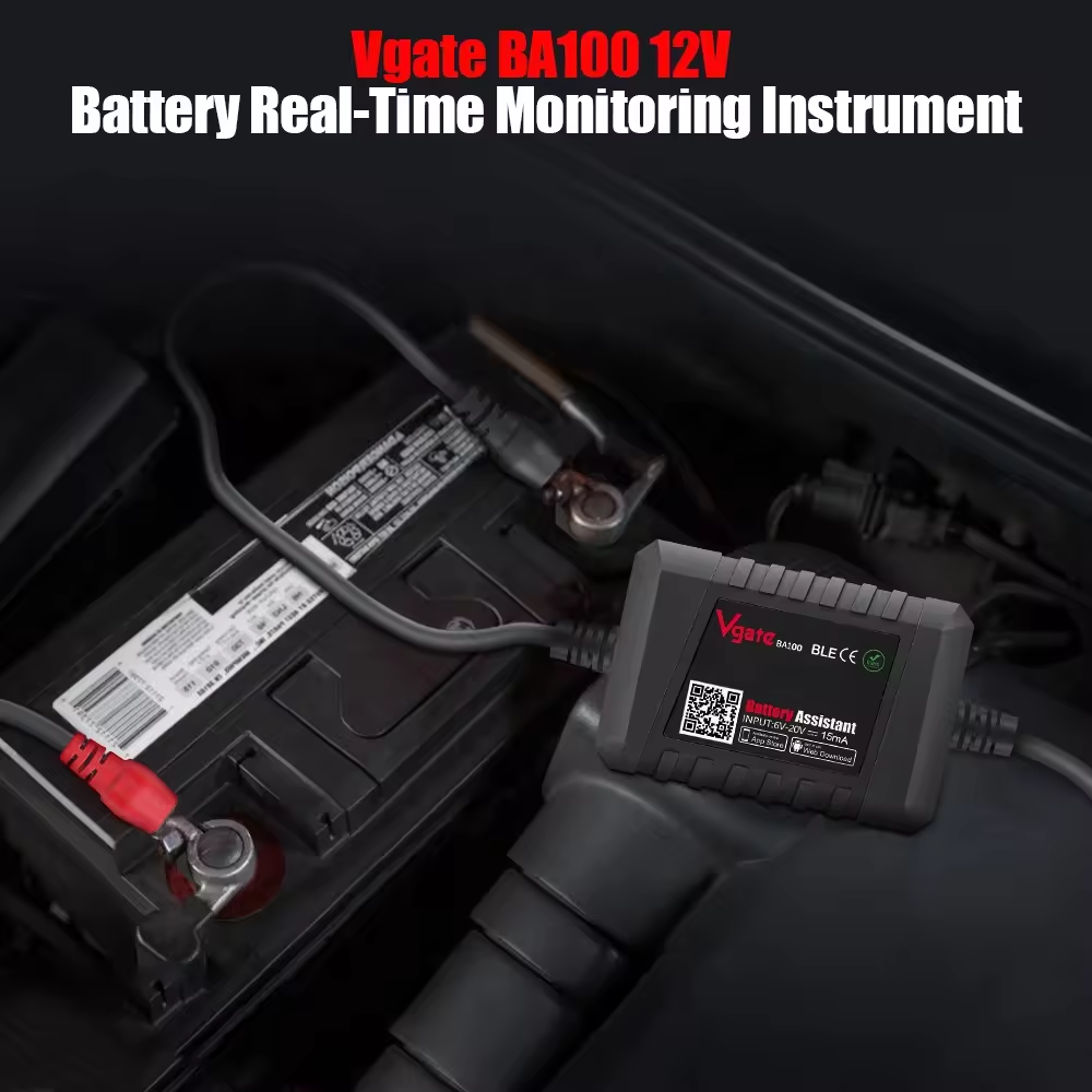 Vgate BA100 Car Battery Tester 12V Monitor Bluetooth 4.0 Battery Assistant Auto Analyzer Tester for Android/IOS