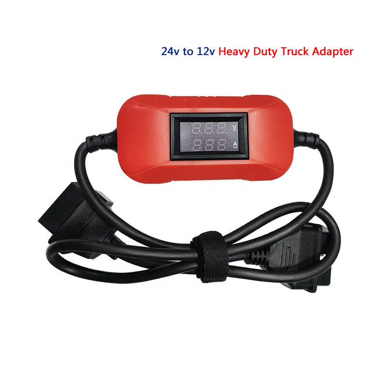 24V to 12V Converter Heavy Duty Truck Diesel Adapter Cable Work for X431 easydiag/ Golo/ IDIAG/ ThinkCar/ ICarScan/ Diagun/ DBScar II