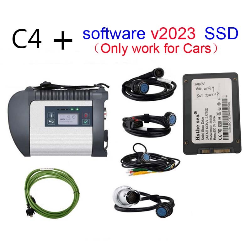 MB STAR C4 WiFi DOIP MB SD Connect Compact C4 Diagnosis Scanner Tool For Mercedes Benz Cars/Trucks 2 in 1 SSD v2025.3