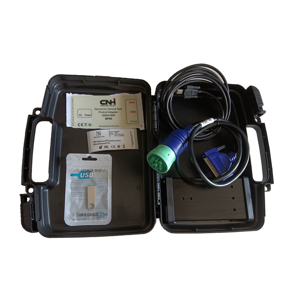 Truck Tool CNH DPA5 V8.6 V9.8 V9.11 for New Holland Electronic Tool K-LINE Cable EST Engineering DPA 5 V9.1 Support J2534 TRUCK SCAN