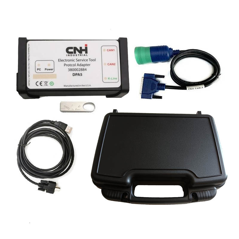 Truck Tool CNH DPA5 V8.6 V9.8 V9.11 for New Holland Electronic Tool K-LINE Cable EST Engineering DPA 5 V9.1 Support J2534 TRUCK SCAN