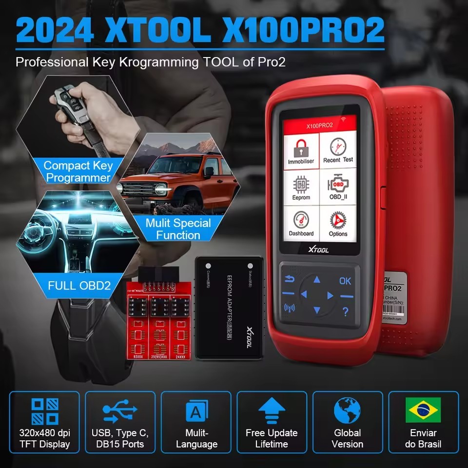 Original XTOOL X100Pro2 X100 PRO2x100Pro3 Mileag-e Programming IMMO Car Diagnostic Tool Auto Key Programmer Odomete r Adjustment