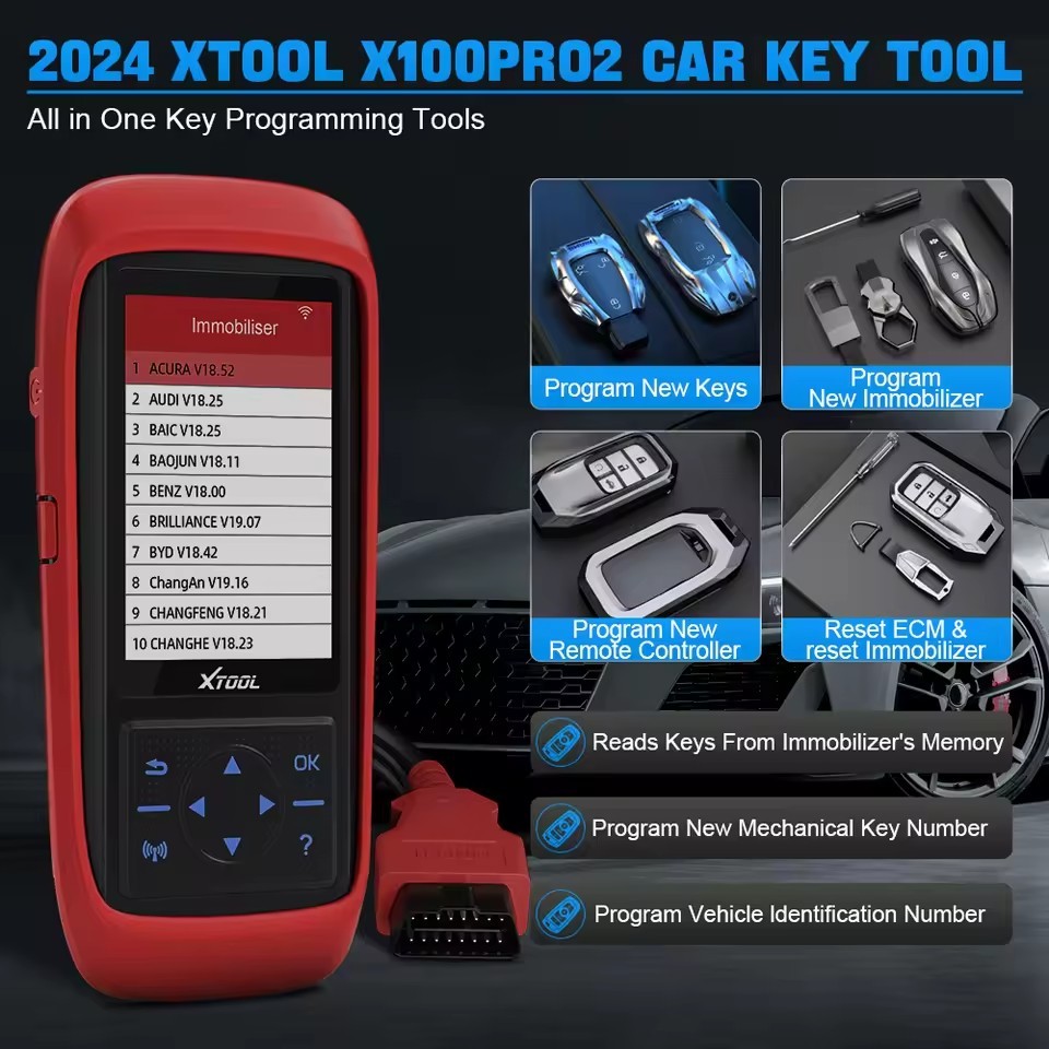 Original XTOOL X100Pro2 X100 PRO2x100Pro3 Mileag-e Programming IMMO Car Diagnostic Tool Auto Key Programmer Odomete r Adjustment