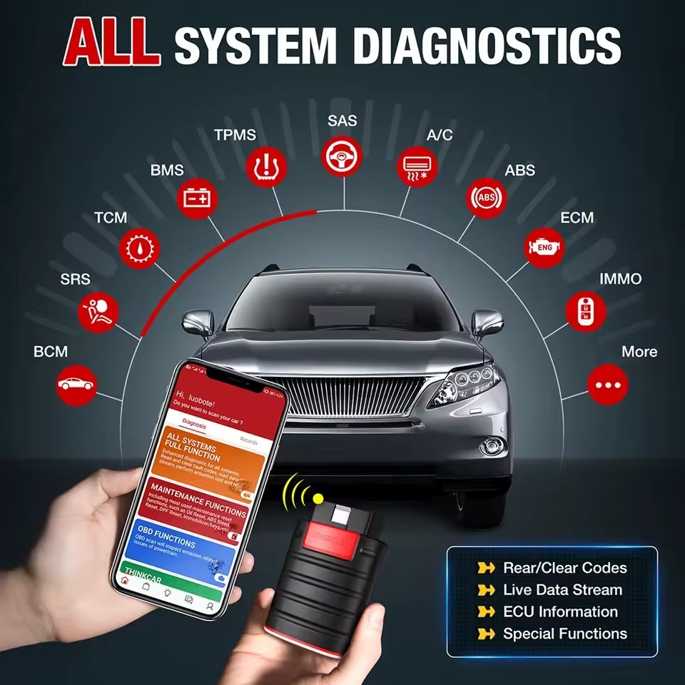 KINGBOLEN Ediag ECU Coding Active Test Car Diagnostic Tools 1 Year Free Car OBD2 Scanner Tools Code Reader PK THINKDIAG