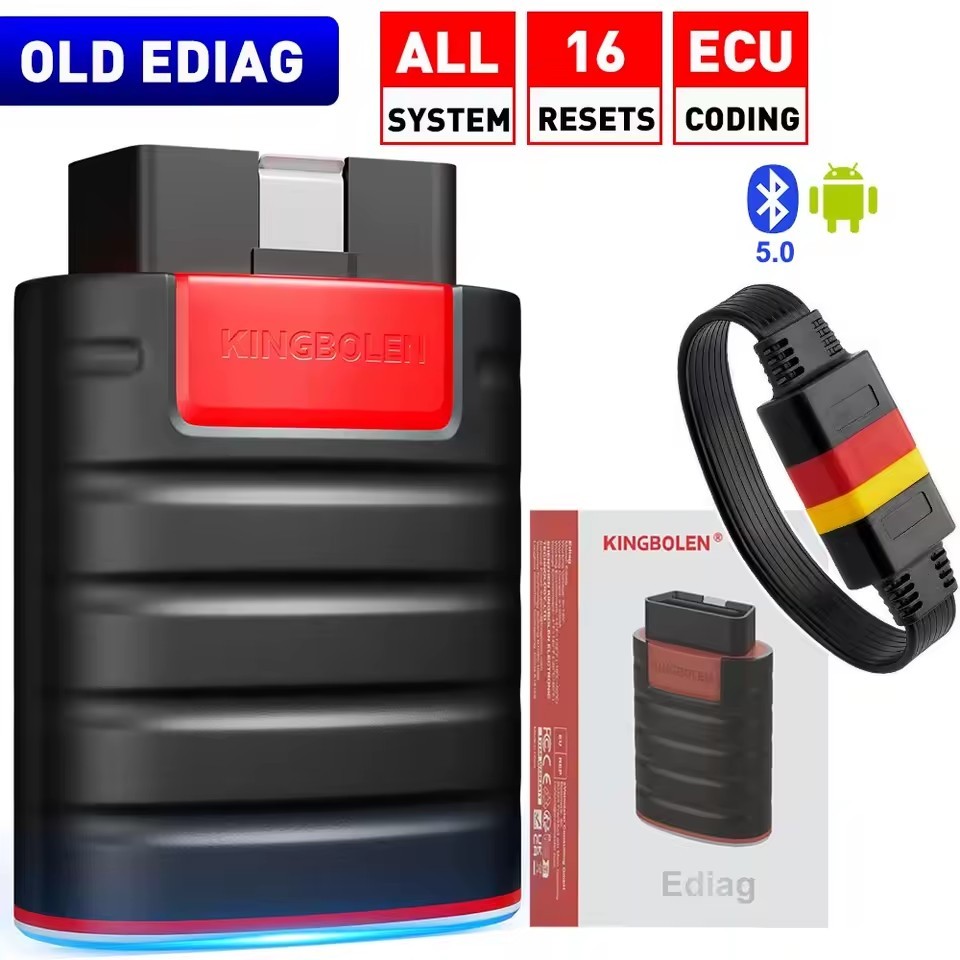 KINGBOLEN Ediag ECU Coding Active Test Car Diagnostic Tools 1 Year Free Car OBD2 Scanner Tools Code Reader PK THINKDIAG