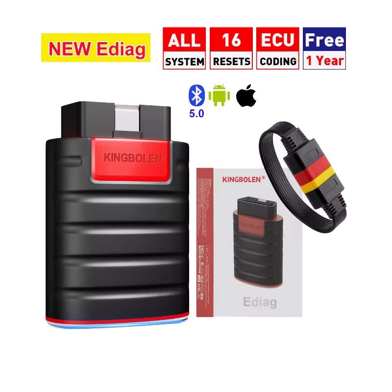 KINGBOLEN Ediag ECU Coding Active Test Car Diagnostic Tools 1 Year Free Car OBD2 Scanner Tools Code Reader PK THINKDIAG