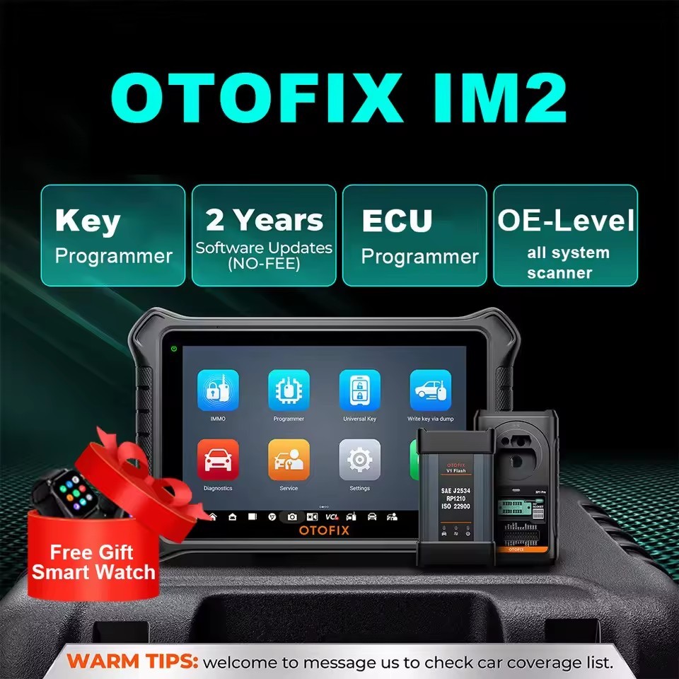 OTOFIX IM2 Advanced IMMO Key Programmer and Diagnostic Tool with XP1 PRO & V1 Flash Key FOB Programming Device