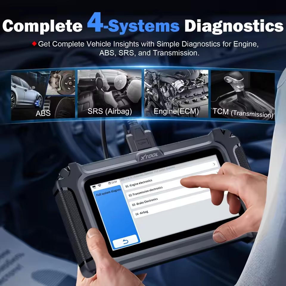 XTOOL InPlus IP616 Automotive Scanner All System Diagnostic Tools with FCA AutoAuth 34 Reset Lifetime Free Update OBD2 Scanner