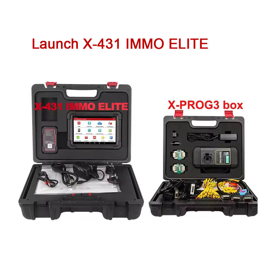LAUNCH X431 IMMO ELITE Bidirectional Tool with X-PROG3 Key Programmer, Full Systems, 39+reset,V.A.G Guided