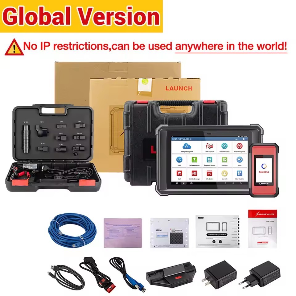 LAUNCH X431 PAD 5 ELITE SmartLink C Car Diagnostic Tools J2534 CAN FD Online ECU Programming Coding Auto OBD OBD2 Scanner PAD V