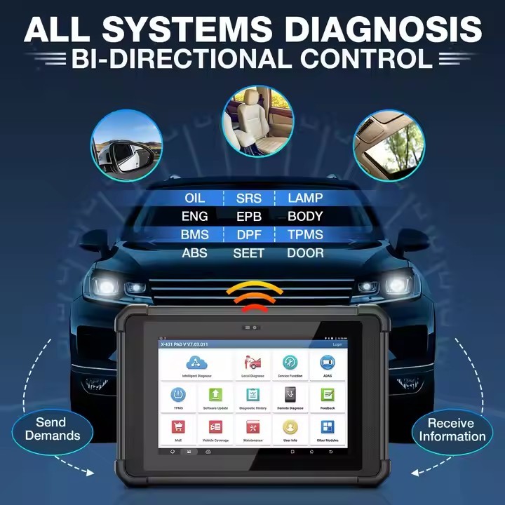 LAUNCH X431 PAD 5 ELITE SmartLink C Car Diagnostic Tools J2534 CAN FD Online ECU Programming Coding Auto OBD OBD2 Scanner PAD V