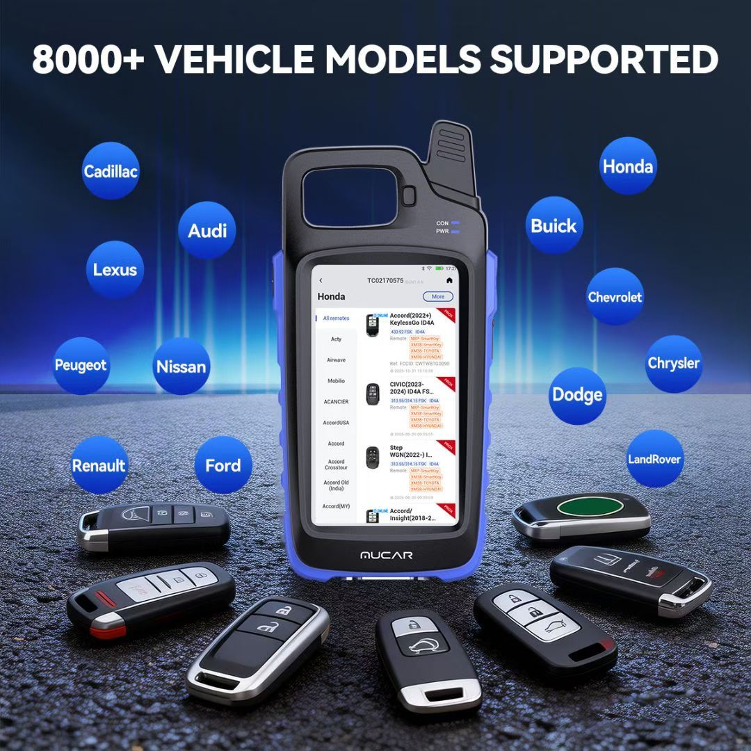MUCAR KEY581 Universal Key Generator Kit Key Fob Programmer Immobilizer Tool Key Creation IMMO Learning Chip Read Write Cloning