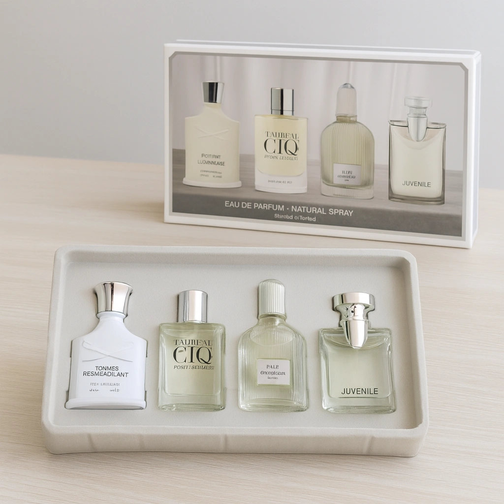Men's Travel Cologne Set of 4 – 30 mL Woody Tea, Citrus & Musk
