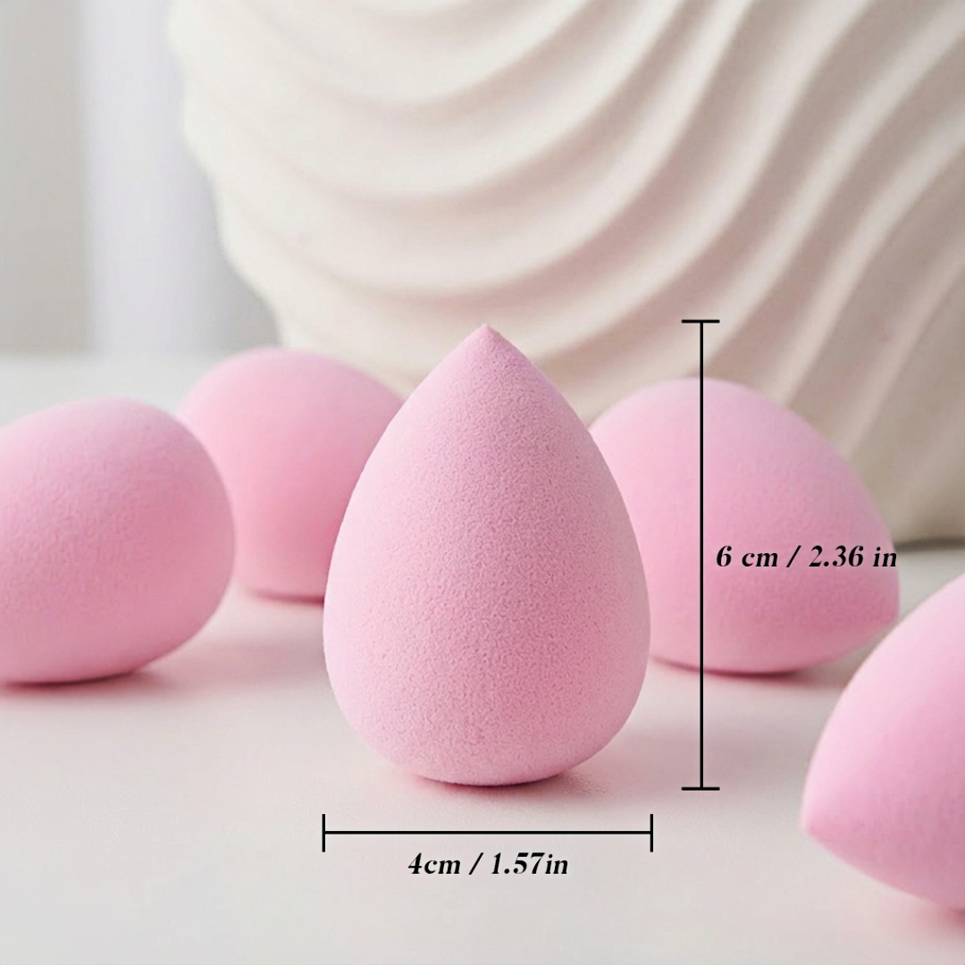 PINK MAKEUP SPONGE 50PCS/100PCS - SOFT AND SKIN-FRIENDLY, PERFECT FOR FLAWLESS BASE MAKEUP, QUICK APPLICATION, PORTABLE AND DURABLE, ULTRA-SOFT, BOUNCY, AND SMOOTH