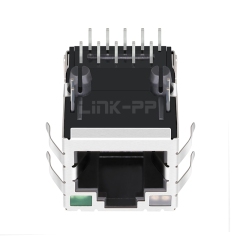 LPJG16740B4NL 100/1000 Base-T Single Port RJ45 Gigabit Magnetic Jack Tab Up Yellow&Green/Green Leds #173420