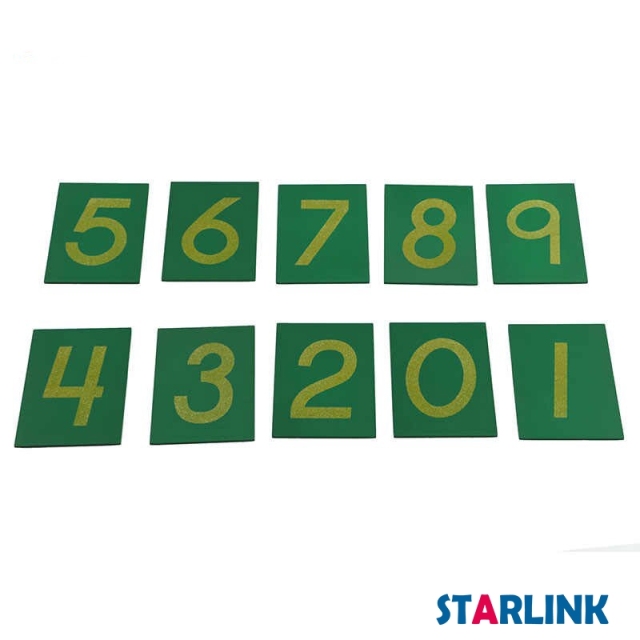 Sandpaper numbers with box montessori education preschool teaching
