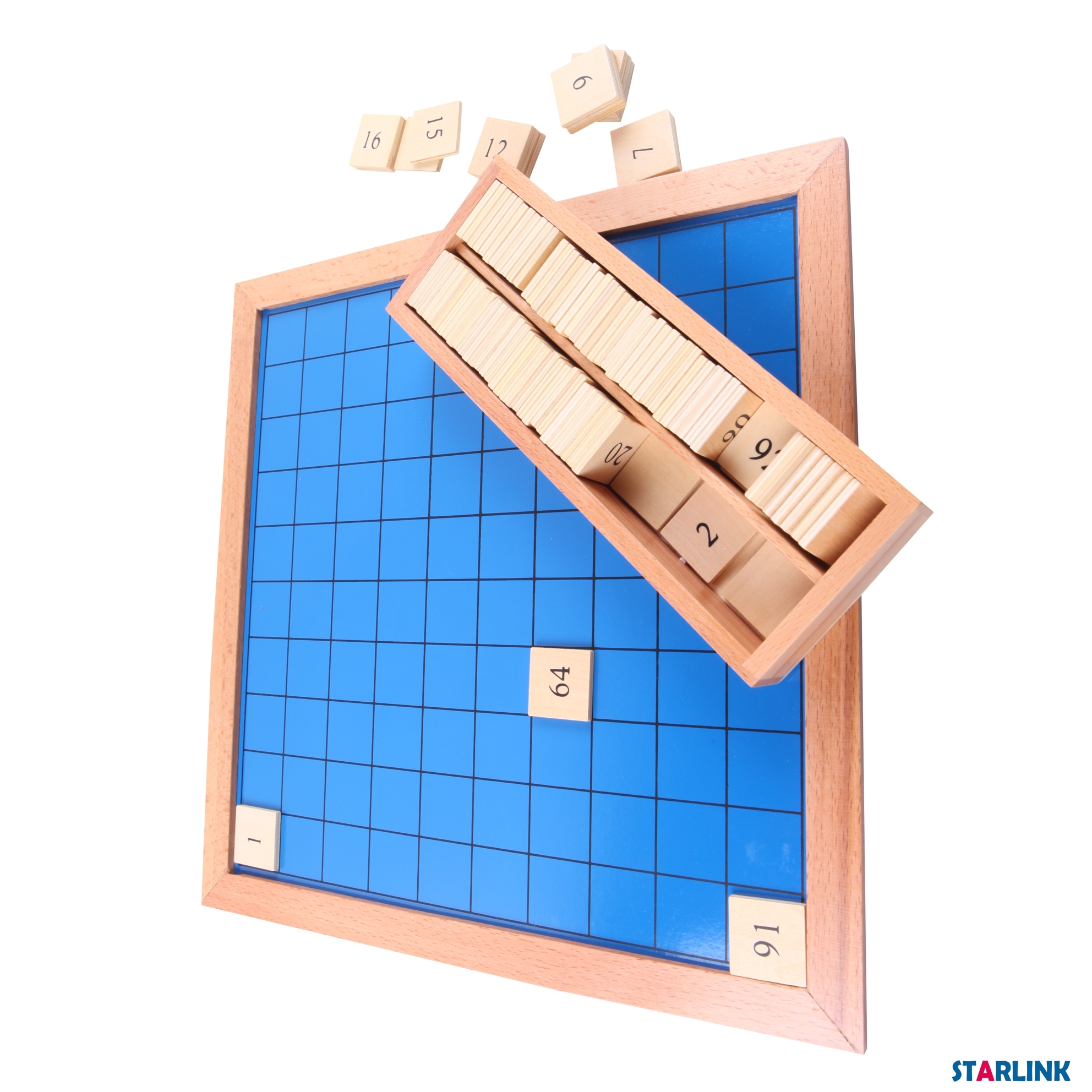 Hundred Board Educational Wooden Montessori Mathematics Toys