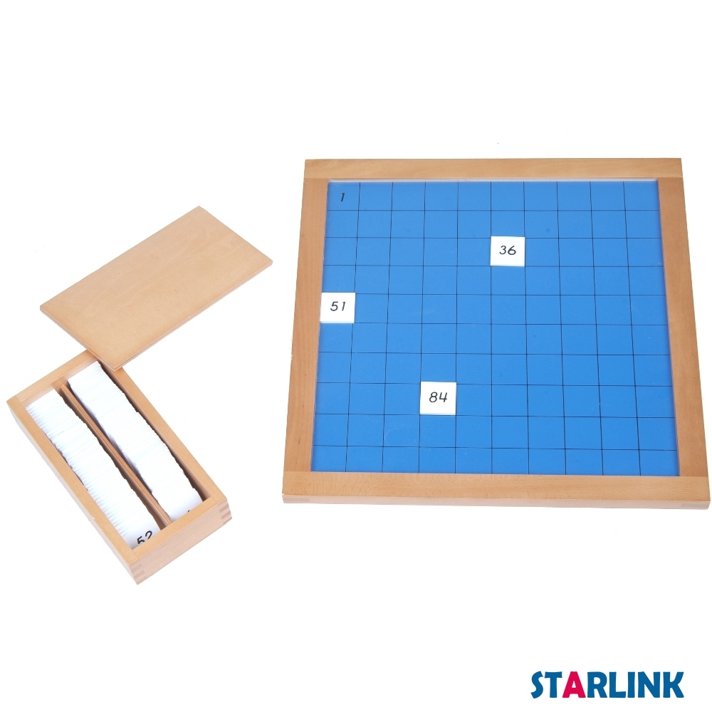 Hundred Board Educational Wooden Montessori Mathematics Toys