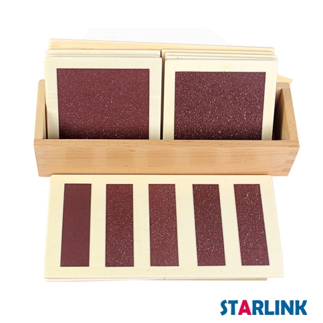 Montessori Rough and Smooth Boards Sensorial Board Touch Sensory Montessori Tactile Board for Kids Graded Sand Tablets Montessori Toys for Toddlers