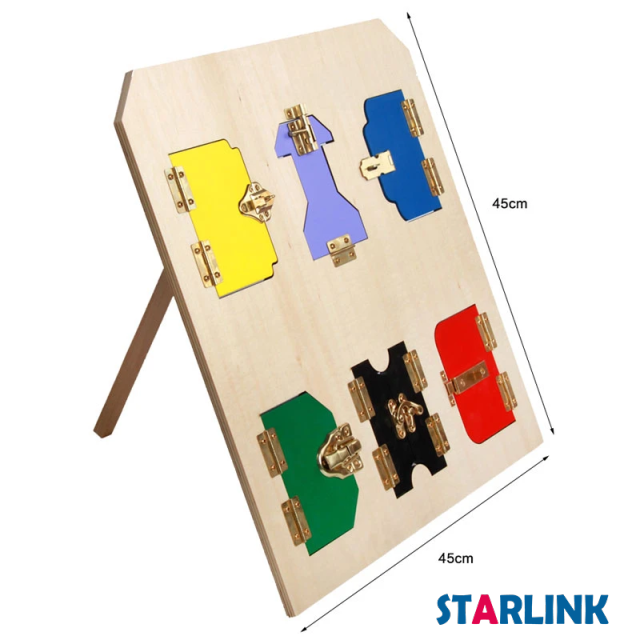 Montessori Lock Box Toy Learning Education Toys Memory Board Game Practical Life Skill Toy Boys Girls