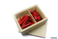 Math Games Educational Cut-out Numeral And Counters montessori