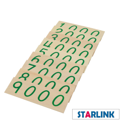 Montessori Large Wooden Number Cards with Box (1-9000)