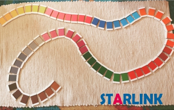 Baby Color Teaching Aids Montessori Wood Color Tablet 3rd Box Early Childhood Education Preschool Training Kid Toys