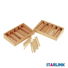 Montessori Materials Wooden Kindergarten Toys Spindle Box Print Wooden Montessori Material For Preschool