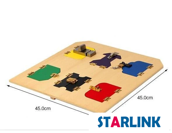 Montessori Lock Box Toy Learning Education Toys Memory Board Game Practical Life Skill Toy Boys Girls