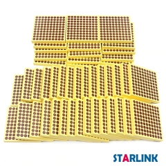 Montessori Materials 45 Wooden Hundred Squares For Educational Toys Magnetic