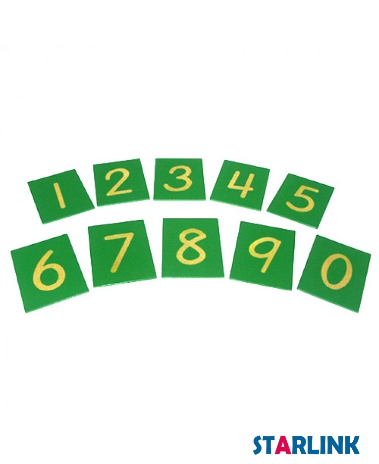 Sandpaper numbers with box montessori education preschool teaching