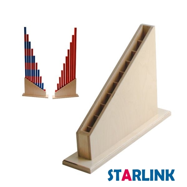 Montessori Material Wooden Red Rods Long Sticks Math Rod Toys Kids Educational Early Teaching