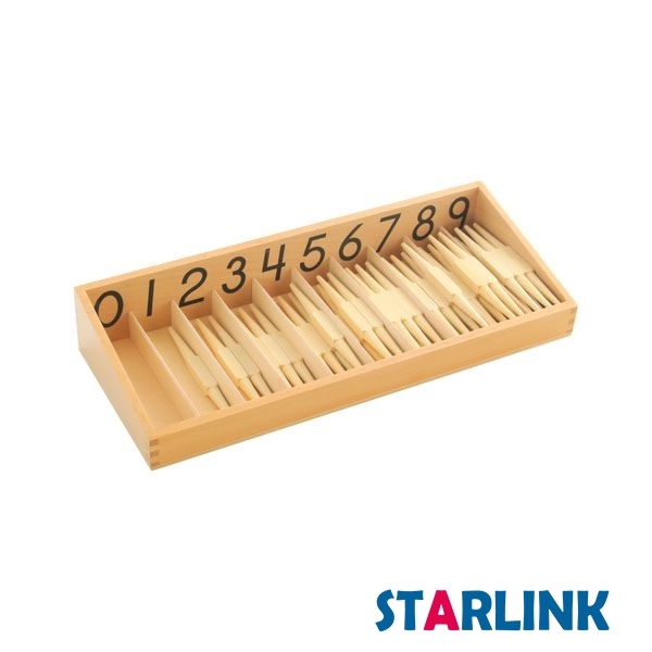 Montessori Materials Wooden Kindergarten Toys Spindle Box Print Wooden Montessori Material For Preschool
