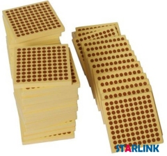 Montessori Materials 45 Wooden Hundred Squares For Educational Toys Magnetic