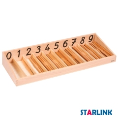 Montessori Materials Wooden Kindergarten Toys Spindle Box Print Wooden Montessori Material For Preschool