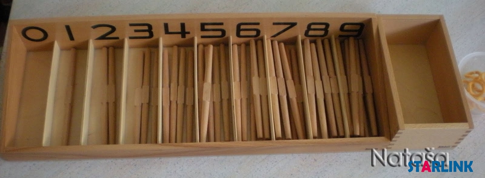 Montessori Materials Wooden Kindergarten Toys Spindle Box Print Wooden Montessori Material For Preschool