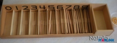 Montessori Materials Wooden Kindergarten Toys Spindle Box Print Wooden Montessori Material For Preschool