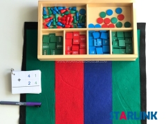 Montessori Wooden Toy Stamp DevelopmentDecimal stamp Game
