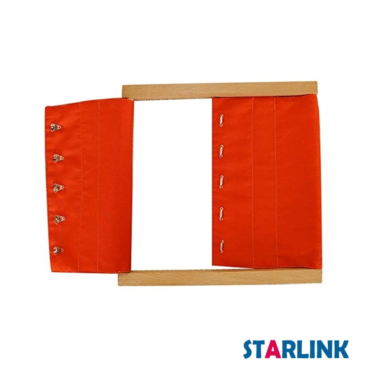 Montessori Materials Wood Toy Clothing Box Dressing Frame for Kids Education