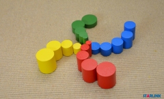 Montessori Knobless Cylinders Materials Sensorial Educational Tools Preschool Equipment Early Learning Toy