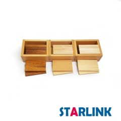 Baby Wood Sensory Teaching Toys Montessori Kids Baric Weight Tablets With Box Early Childhood Education Preschool Training Toy